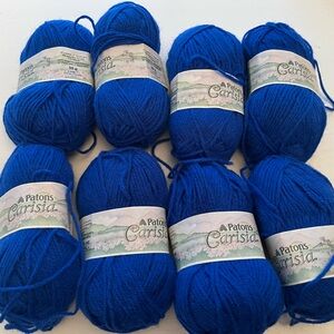 Patons Carisia Royal Blue Yarn Bundle
